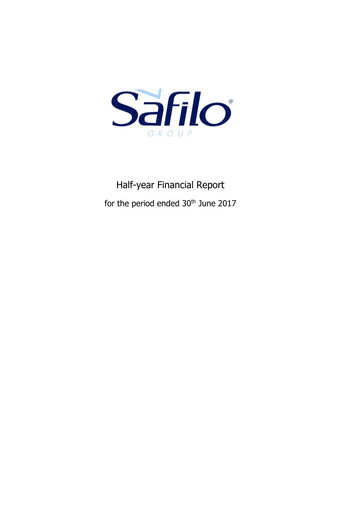Thumbnail Safilo Group Half-year Report 2017-h1