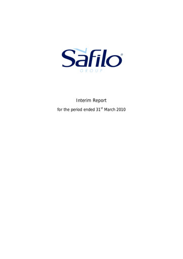 Thumbnail Safilo Group Quarterly Report 2010-q1