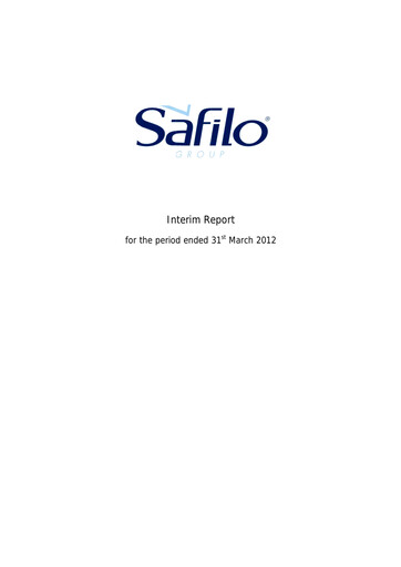 Thumbnail Safilo Group Quarterly Report 2012-q1