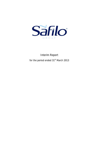 Thumbnail Safilo Group Quarterly Report 2013-q1