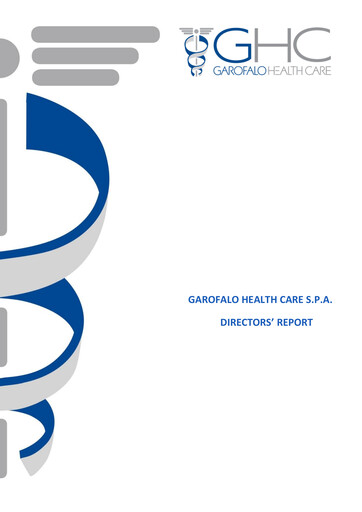 Thumbnail Garofalo Health Care Half-year Report 2019-h1