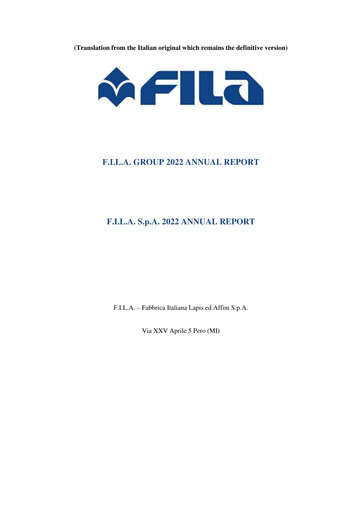 Thumbnail F.I.L.A. - Fabbrica Italiana Lapis ed Affini Annual Report 2022