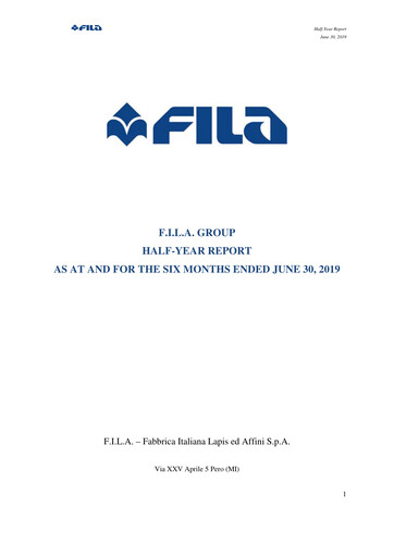 Thumbnail F.I.L.A. - Fabbrica Italiana Lapis ed Affini Half-year Report 2019-h1