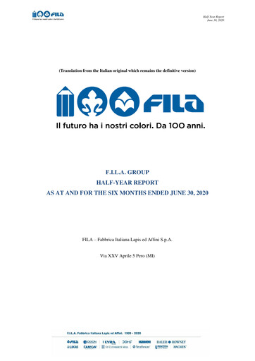 Thumbnail F.I.L.A. - Fabbrica Italiana Lapis ed Affini Half-year Report 2020-h1