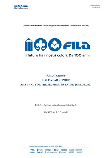 Thumbnail F.I.L.A. - Fabbrica Italiana Lapis ed Affini Half-year Report 2021-h1