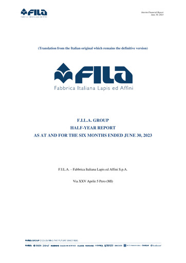 Thumbnail F.I.L.A. - Fabbrica Italiana Lapis ed Affini Half-year Report 2023-h1