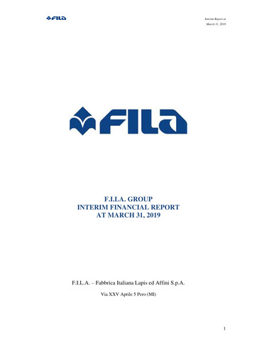 Thumbnail F.I.L.A. - Fabbrica Italiana Lapis ed Affini Quarterly Report 2019-q1