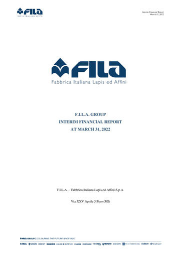 Thumbnail F.I.L.A. - Fabbrica Italiana Lapis ed Affini Quarterly Report 2022-q1