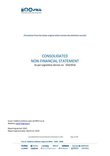 Thumbnail F.I.L.A. - Fabbrica Italiana Lapis ed Affini Sustainability Report 2019