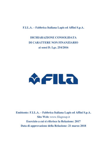 Thumbnail F.I.L.A. - Fabbrica Italiana Lapis ed Affini Sustainability Report 2017