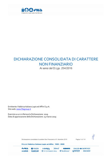 Thumbnail F.I.L.A. - Fabbrica Italiana Lapis ed Affini Sustainability Report 2019