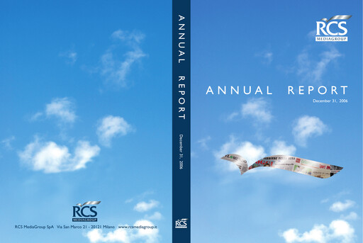 Thumbnail RCS MediaGroup Annual Report 2006