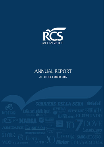 Thumbnail RCS MediaGroup Annual Report 2019