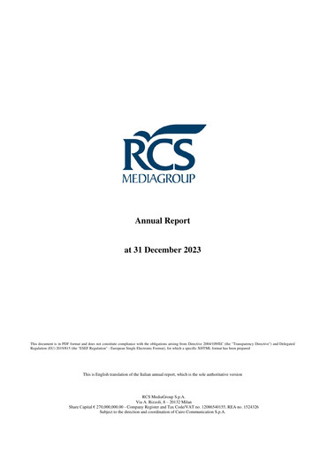 Thumbnail RCS MediaGroup Annual Report 2023