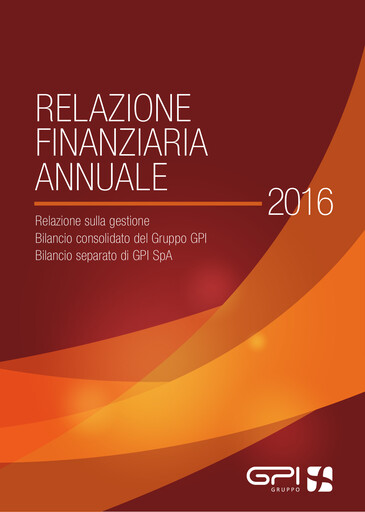Thumbnail GPI S.p.A. Financial Report 2016
