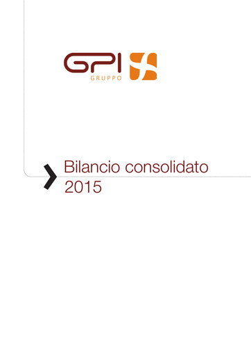 Thumbnail GPI S.p.A. Financial Statement 2015
