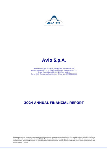 Miniature Avio S.p.A. Rapport annuel 2024
