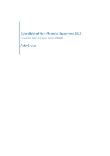 Thumbnail Avio S.p.A. Sustainability Report 2017