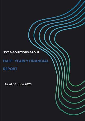 Thumbnail TXT e-solutions Financial Report 2023-h1