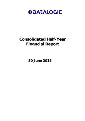 Thumbnail Datalogic S.p.A. Half-year Report 2015