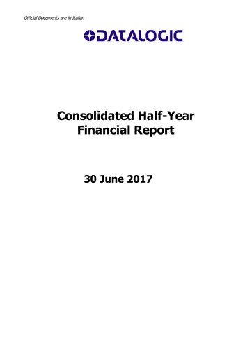 Thumbnail Datalogic S.p.A. Half-year Report 2017