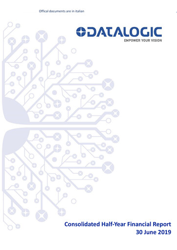 Thumbnail Datalogic S.p.A. Half-year Report 2019