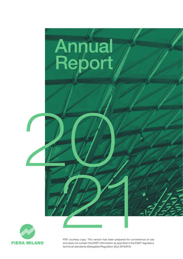 Miniature Fiera Milano Rapport annuel 2021