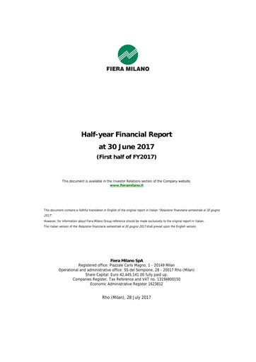 Thumbnail Fiera Milano Half-year Report 2017-h1