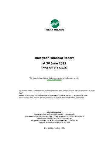 Thumbnail Fiera Milano Half-year Report 2021-h1