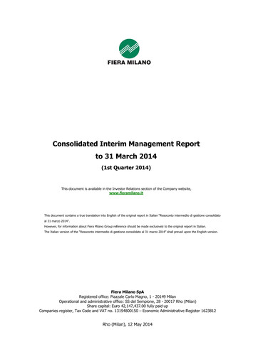 Thumbnail Fiera Milano Quarterly Report 2014-q1