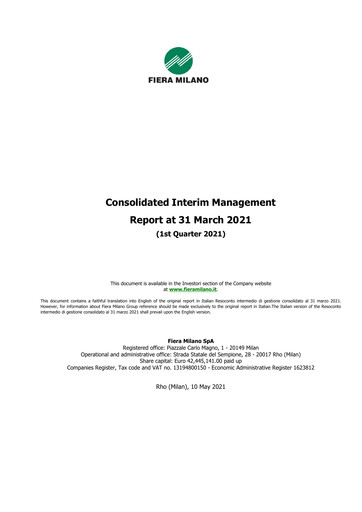 Thumbnail Fiera Milano Quarterly Report 2021-q1