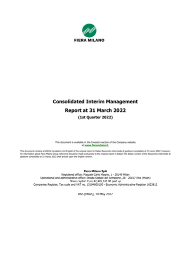 Thumbnail Fiera Milano Quarterly Report 2022-q1