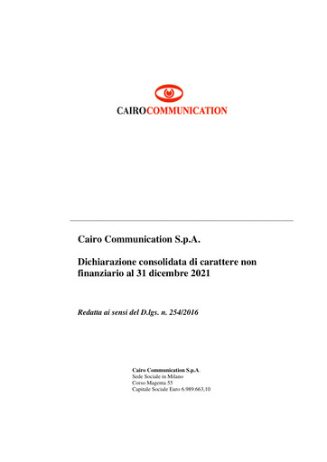 Thumbnail Cairo Communication ESG Report 2021