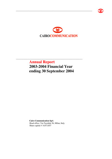 Thumbnail Cairo Communication Financial Report 2004