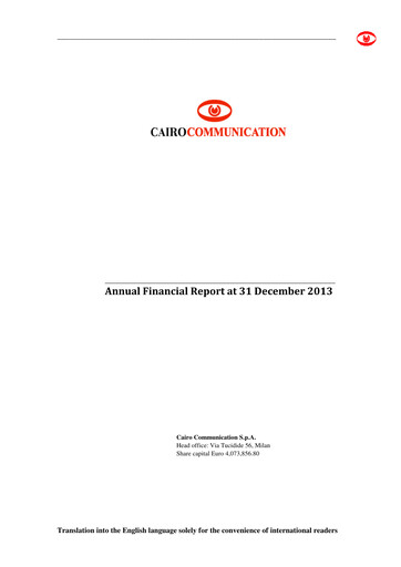 Thumbnail Cairo Communication Financial Report 2013