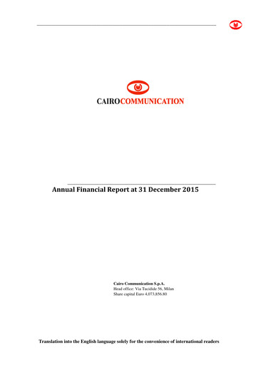 Thumbnail Cairo Communication Financial Report 2015