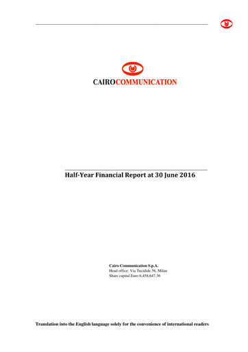 Thumbnail Cairo Communication Half-year Report 2016-h1
