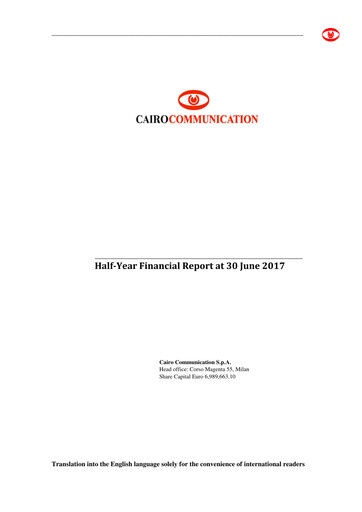 Thumbnail Cairo Communication Half-year Report 2017-h1
