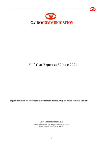 Thumbnail Cairo Communication Half-year Report 2024-h1