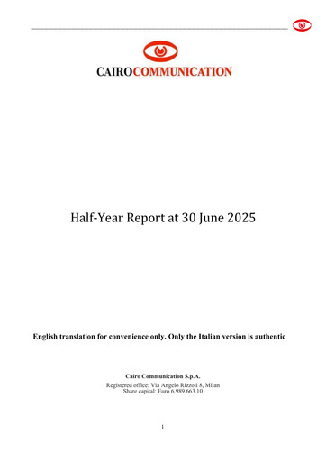 Thumbnail Cairo Communication Half-year Report 2025-h1