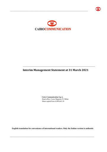 Thumbnail Cairo Communication Quarterly Report 2021-q1