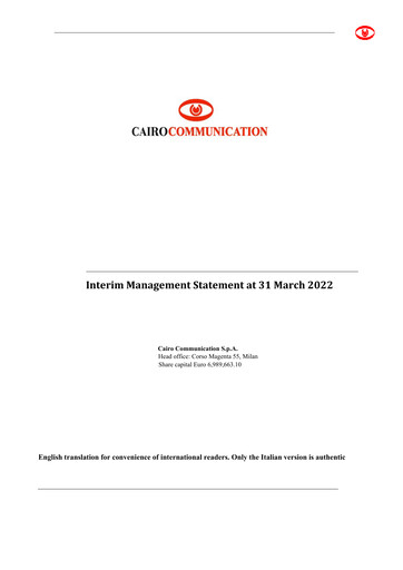 Thumbnail Cairo Communication Quarterly Report 2022-q1