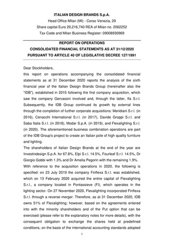 Thumbnail Dexelance Annual Report 2020