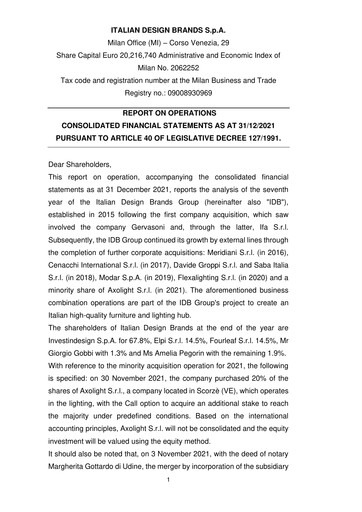 Thumbnail Dexelance Annual Report 2021