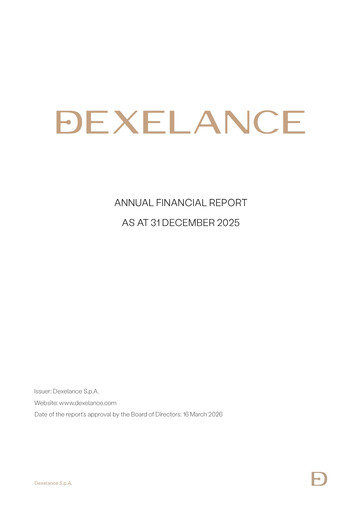 Thumbnail Dexelance Annual Report 2025