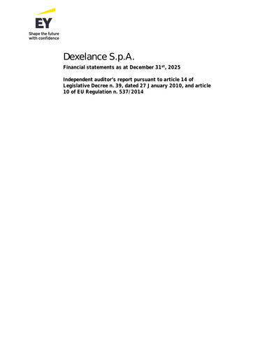 Thumbnail Dexelance Financial Statement 2025