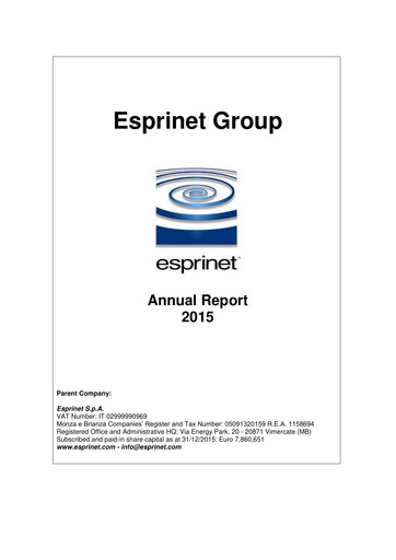 Thumbnail Esprinet Annual Report 2015