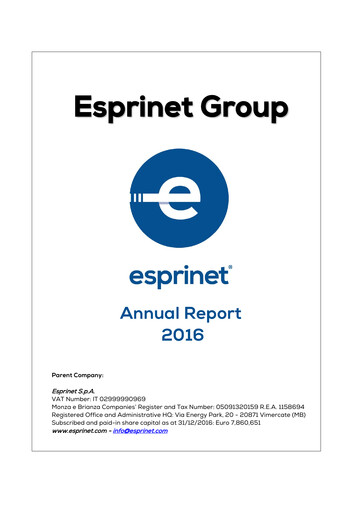Thumbnail Esprinet Annual Report 2016