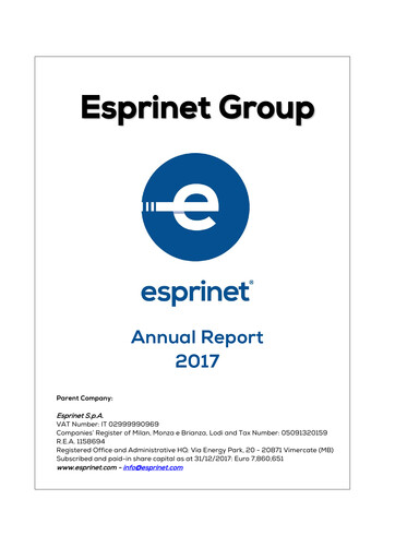 Thumbnail Esprinet Annual Report 2017