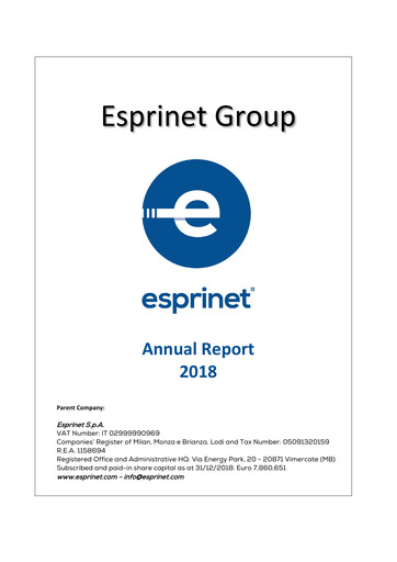 Thumbnail Esprinet Annual Report 2018